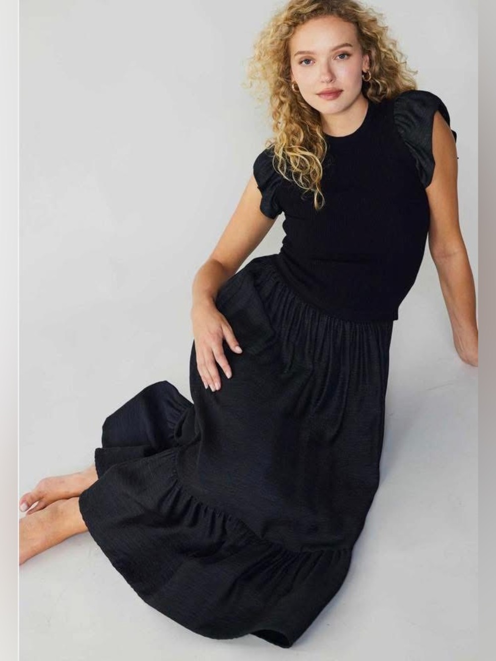 Current Air Tiered Maxi Dress, NEW!